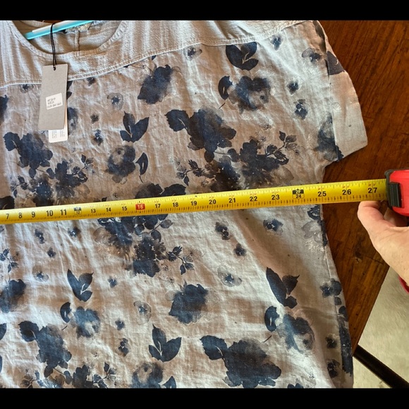 Linen floral top - Picture 4 of 6